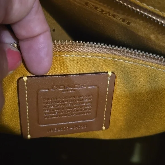 Coach Navy Blue Bucket Bag - Picture 5 of 10